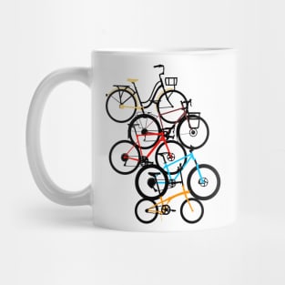 Colorful Types of Bikes Mug